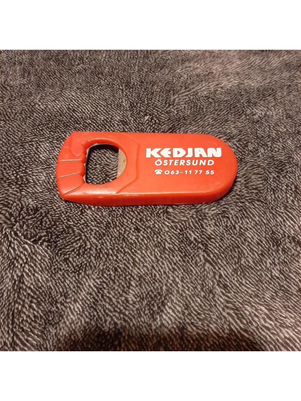 Vintage Bottle Opener Barware Novelty Red Bar Beer Kedjan Ostersund